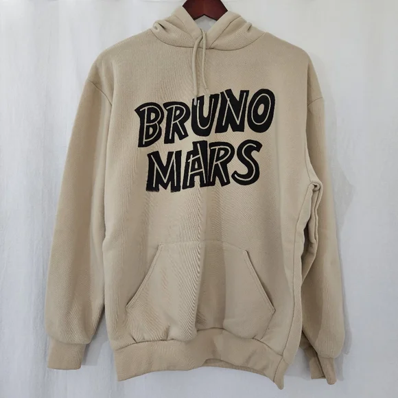 Original Deluxe Bruno Mars Intuit Dome Hoodie in Tan & Black Women’s Size L - Picture 1 of 5